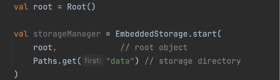 Java code example
